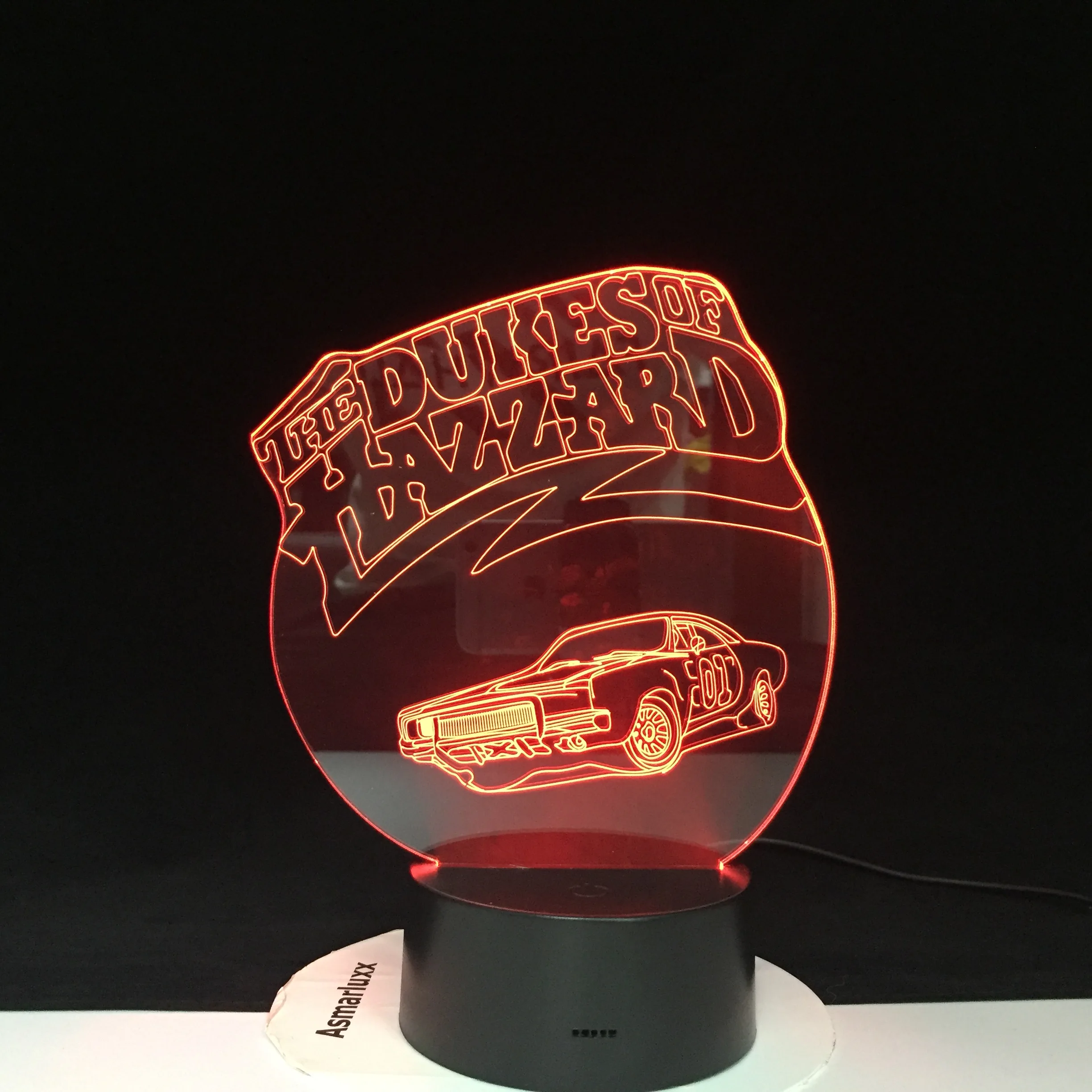 Автомобильный ночник DUKES OF hazустройства разноцветный светодиодный светильник RGBW