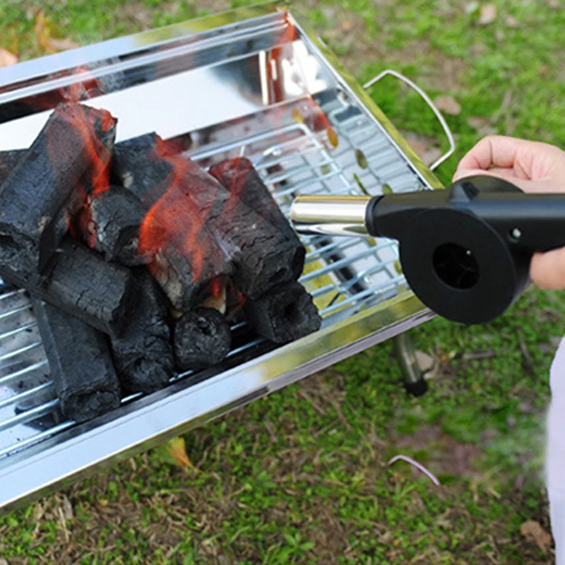 Барбекю воздуходувка открытый барбекю ручной коленчатый огонь сильфоны
