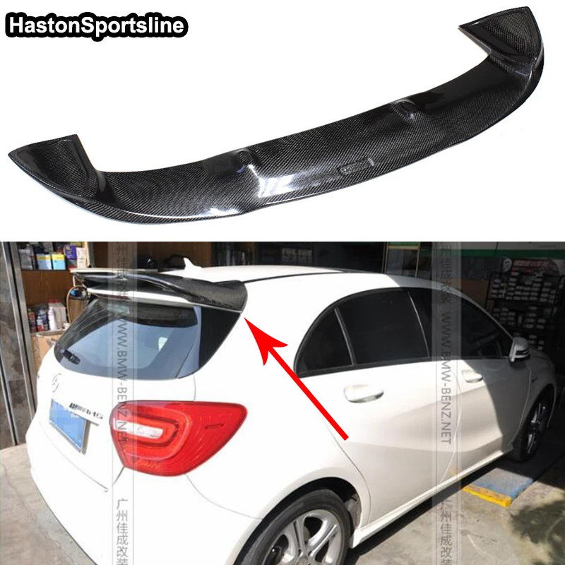 Задний спойлер на крышу из углеродного волокна для Mercedes A Class A45 AMG W176 A180 A200 A220 A250 A260