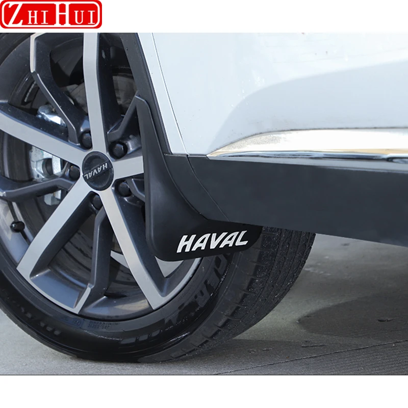 

Car Styling Mudguards Plastic Fender Cover Flares Splash Guard Cover Exterior Mud Flaps For Haval F7 F7X 2019-2021 Accessories