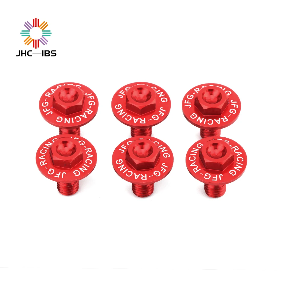Мотоцикл 6 шт. красный Демпфирование крыло вилка на винте болт ограждения для HONDA