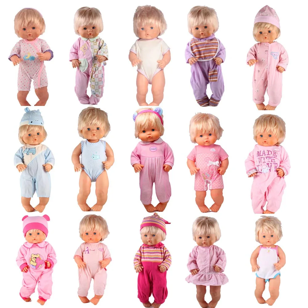 16 дюймов Кукла Одежда Подходит 41 см Nenuco кукла Ropa Nenuco y su Hermanita Nenuco аксессуары 15 шт./лот различные наряды/платья - Цвет: 15pcs mixed style 5