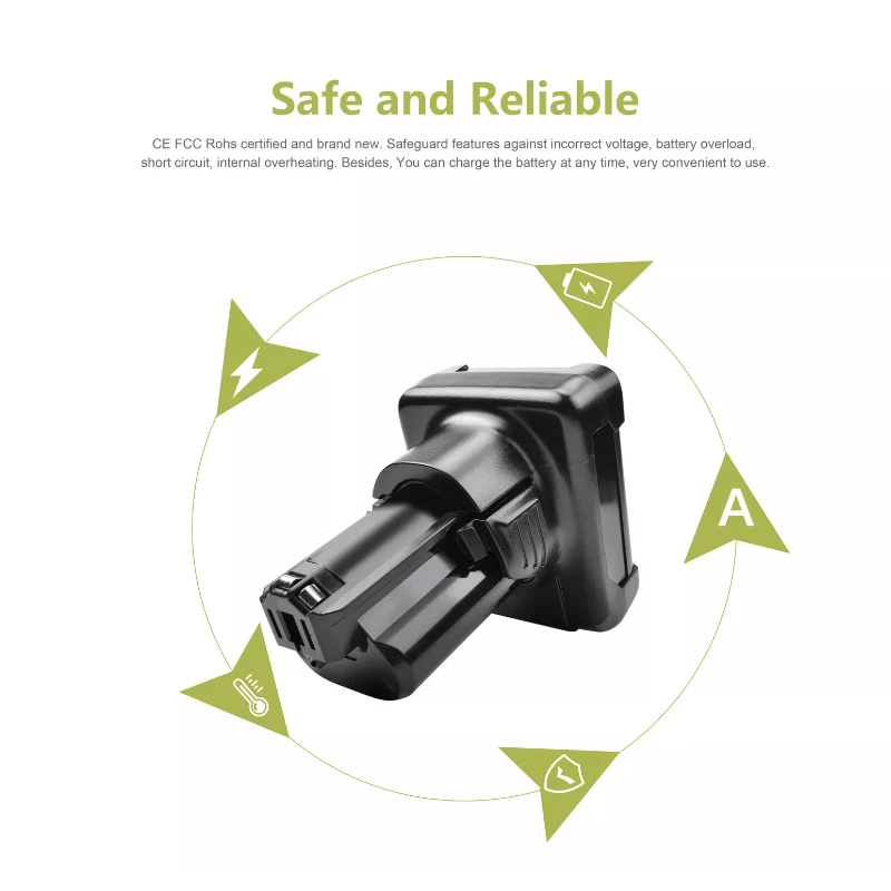 

2021 12.8Ah per batteria Bosch 10.8V/12V BAT411 BAT411A BAT412 BAT412A BAT413 BAT413A BAT414 D-70745 2607336013 26073360