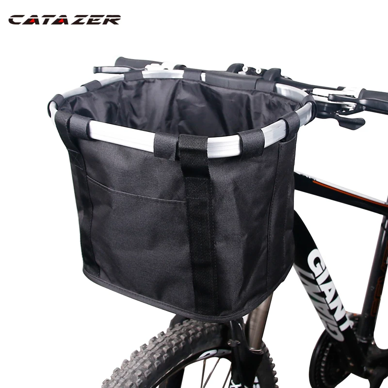 

Bicycle Basket Handlebar Pannier Cycling Carryings Holder Bike Riding Pouch Cycle Biking Front Baggage Bag 3.0KG Load