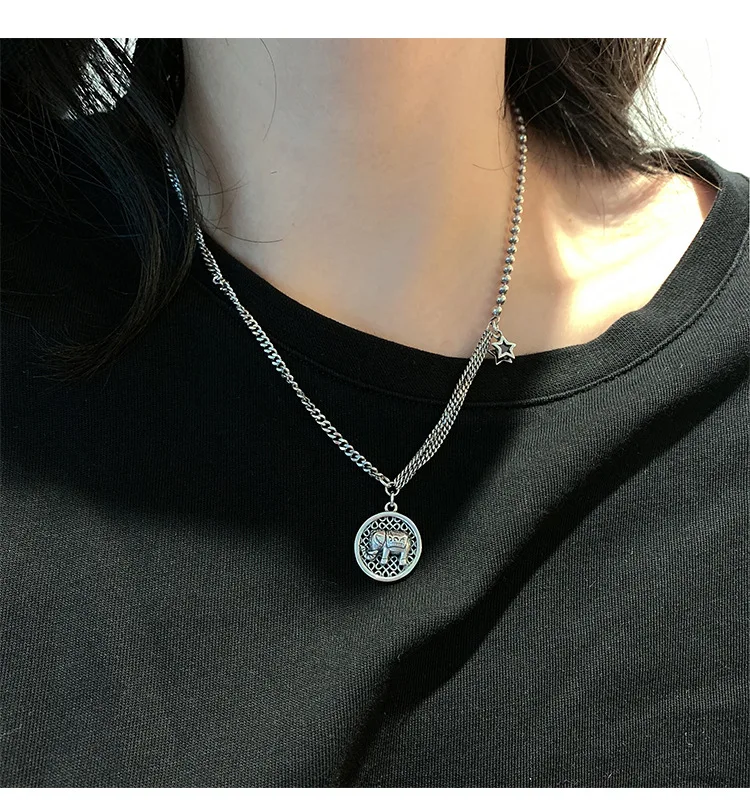 Женское винтажное ожерелье из тайского стерлингового серебра S925 пробы с