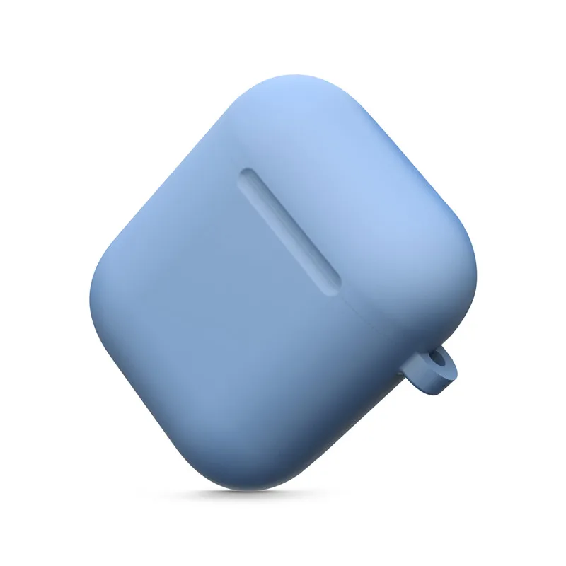 Силиконовый однотонный чехол для наушников KJOEW Apple AirPods1/2 беспроводных простой