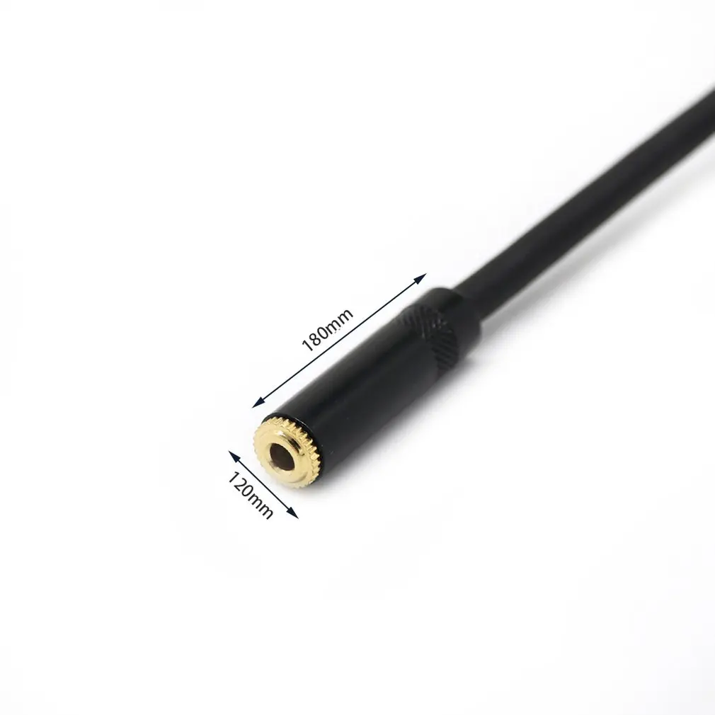 

0.2m XLR 3 Pin Male Plug to 3.5mm TRS 1/8inch Female Stereo Audio Adapter Microphone Extension Cable Wire