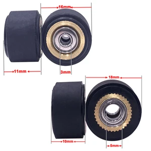 6 шт., зажимные ролики Roland Mimaki Graphtec CE5000 120 Skycut винил Ioline, режущий плоттер для принтера, резиновое напорное колесо