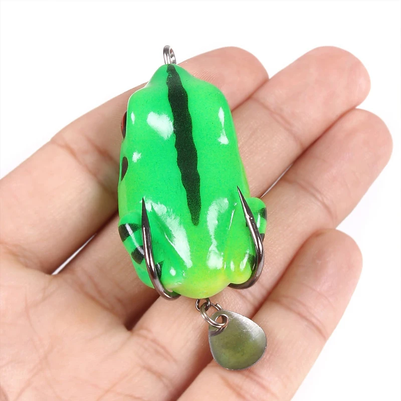 1 шт. мягкая рыболовная приманка с блестками лягушка 55 мм 11 г искусственная