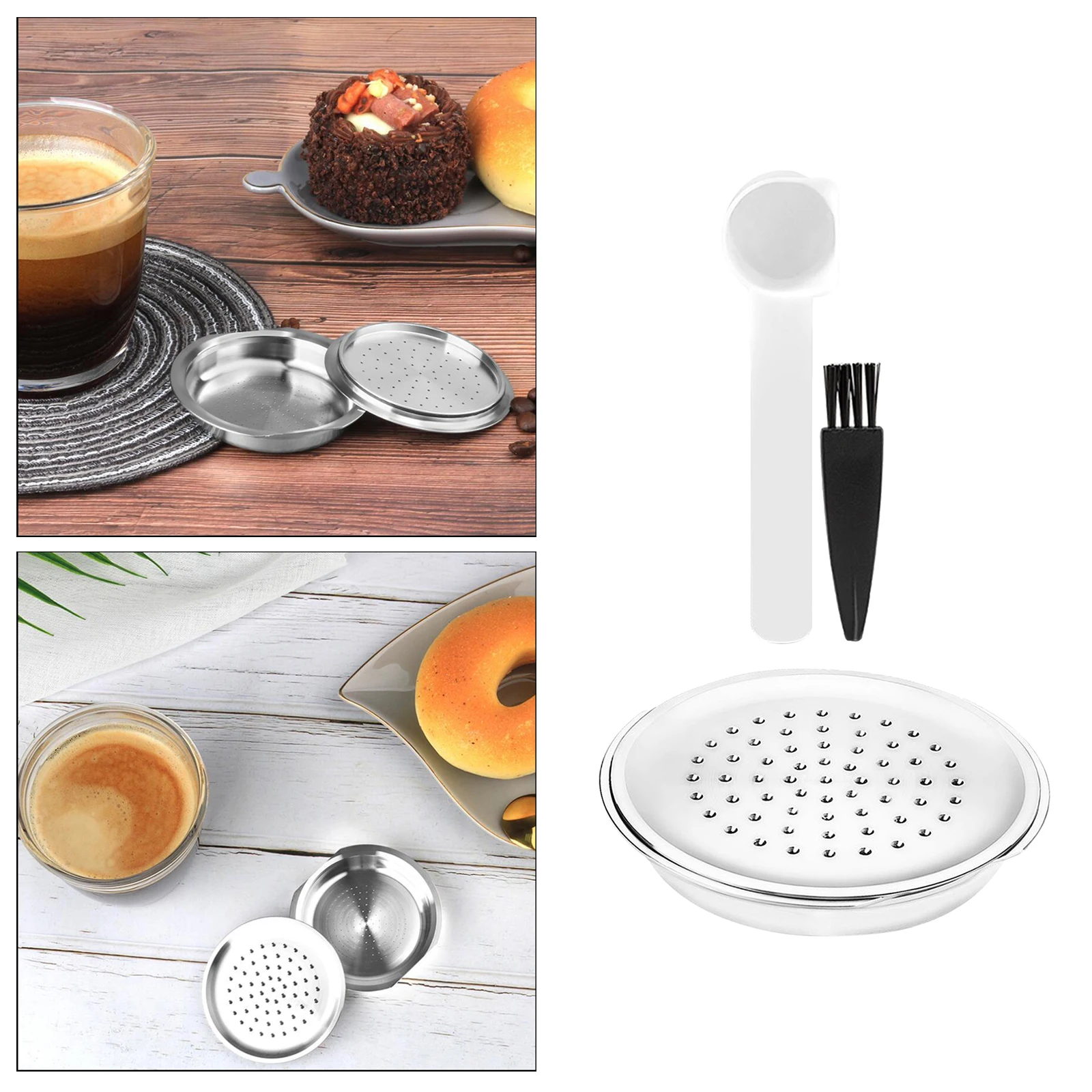 

Stainless Steel Refillable Coffee Capsule Reusable Coffee Pod Filter for