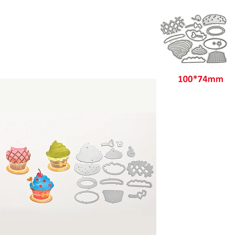 

Металлические штампы для высечки форма для высечки кексов мороженого Сделай Сам Скрапбукинг бумажный Нож Форма лезвие штамп трафареты штампы для тиснения