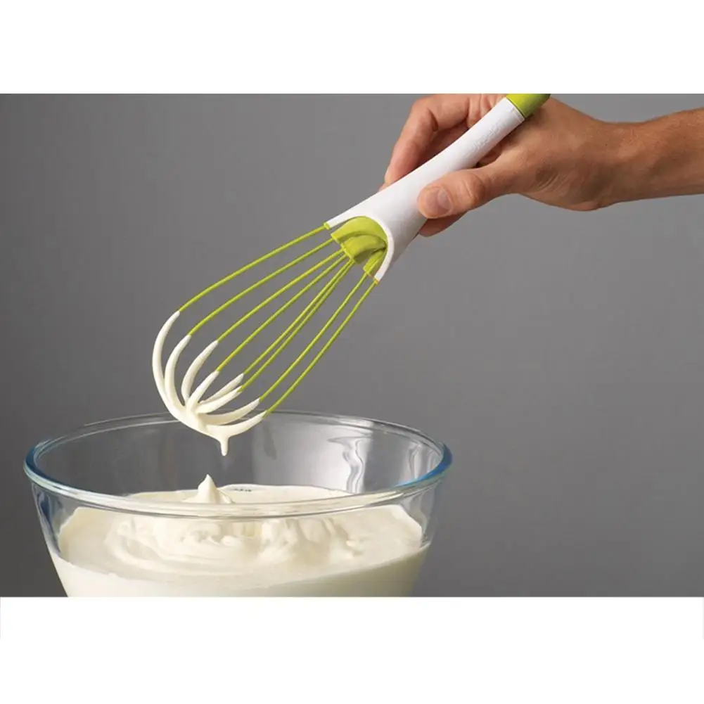 

Rotatable Manual Egg Beater Mixer Foldable Cream Blender Eco-Friendly PP Kitchen Bake Tool