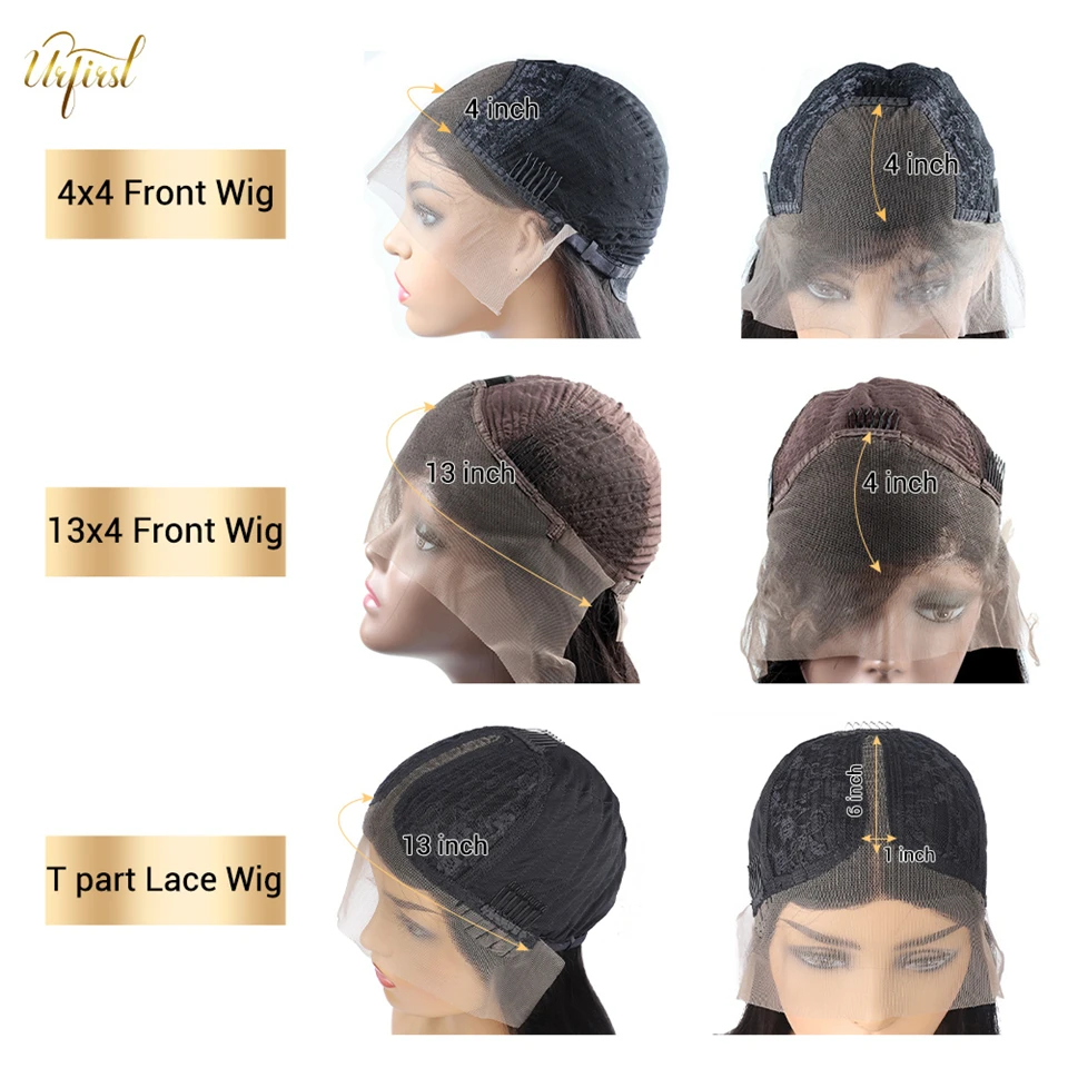 

URFIRST Body Wave Wig Malaysian Lace Front Human Hair Wigs For Black Women Closure Wig Pre Plucked Human Hair Wigs Deep Part