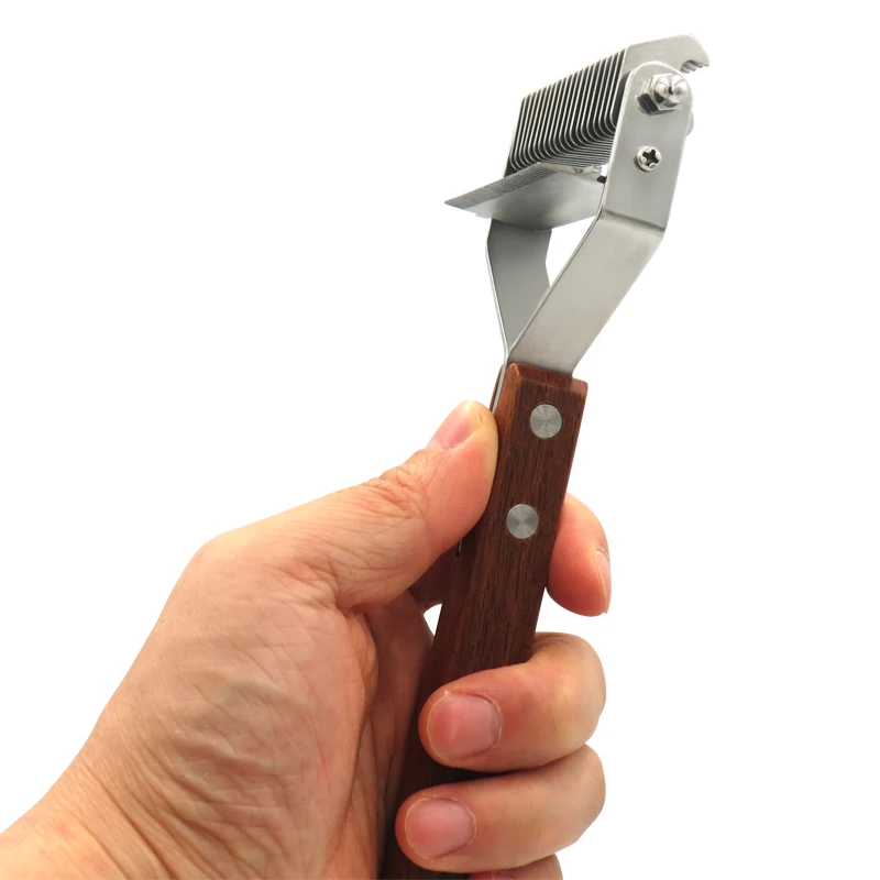 Машинка для стрижки питомцев из необработанного дерева нержавеющей стали