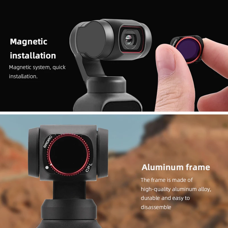 Фильтр UV CPL для камеры DJI Pocket 2 ND 4 8 16 32 природные ночные фильтры POCKET нейтральной