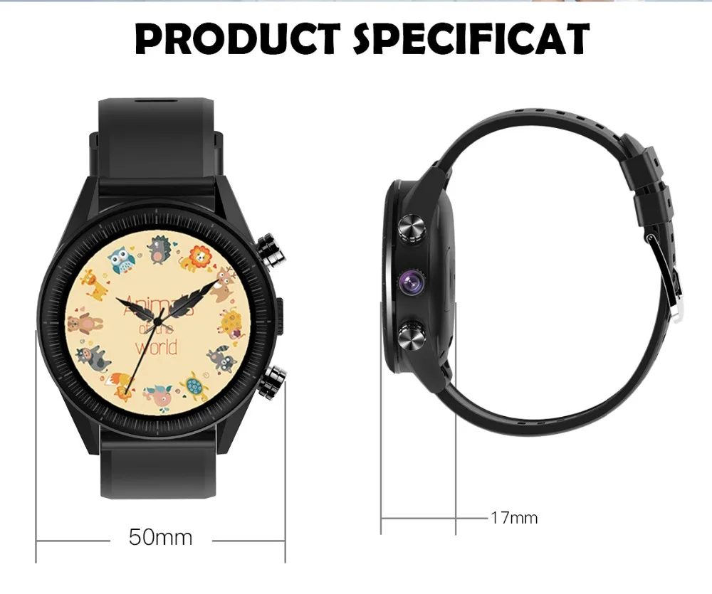 696 KC05 Новые 4G Смарт-часы для мужчин Android 7.1.1 5MP HD камера gps Smartwatch 610Mah заменить мужчин t ремешок водонепроницаемые часы 1GB+ 16GB