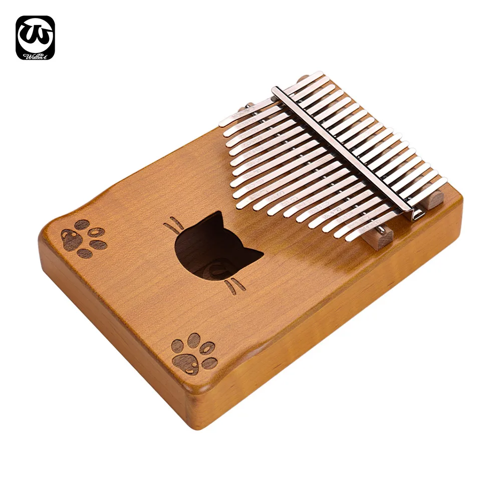 

Quality WK-17MS Portable 17-key Kalimba Thumb Mbira Maple Wood with Bag Tuning Cleaning Cloth Stickers Piano Instrument