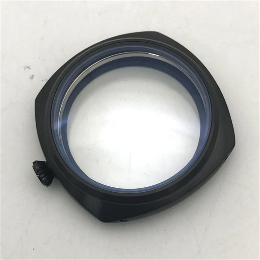 47 мм черный матовый Нержавеющая сталь Часы чехол для приблизительный срок