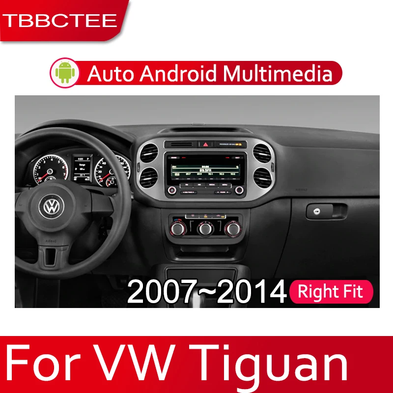 TBBCTEE автомобильная система Android 1080P IPS ЖК-экран для Volkswagen VW Tiguan 2007 ~ 2014