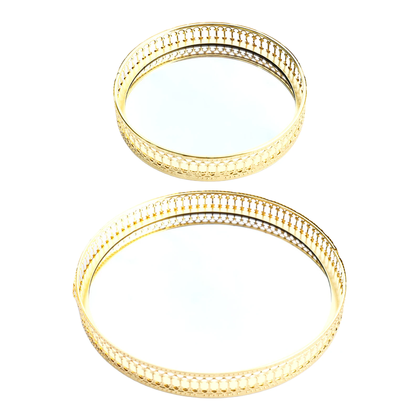 Декоративный поднос для хранения ювелирных украшений изящный стеклянный