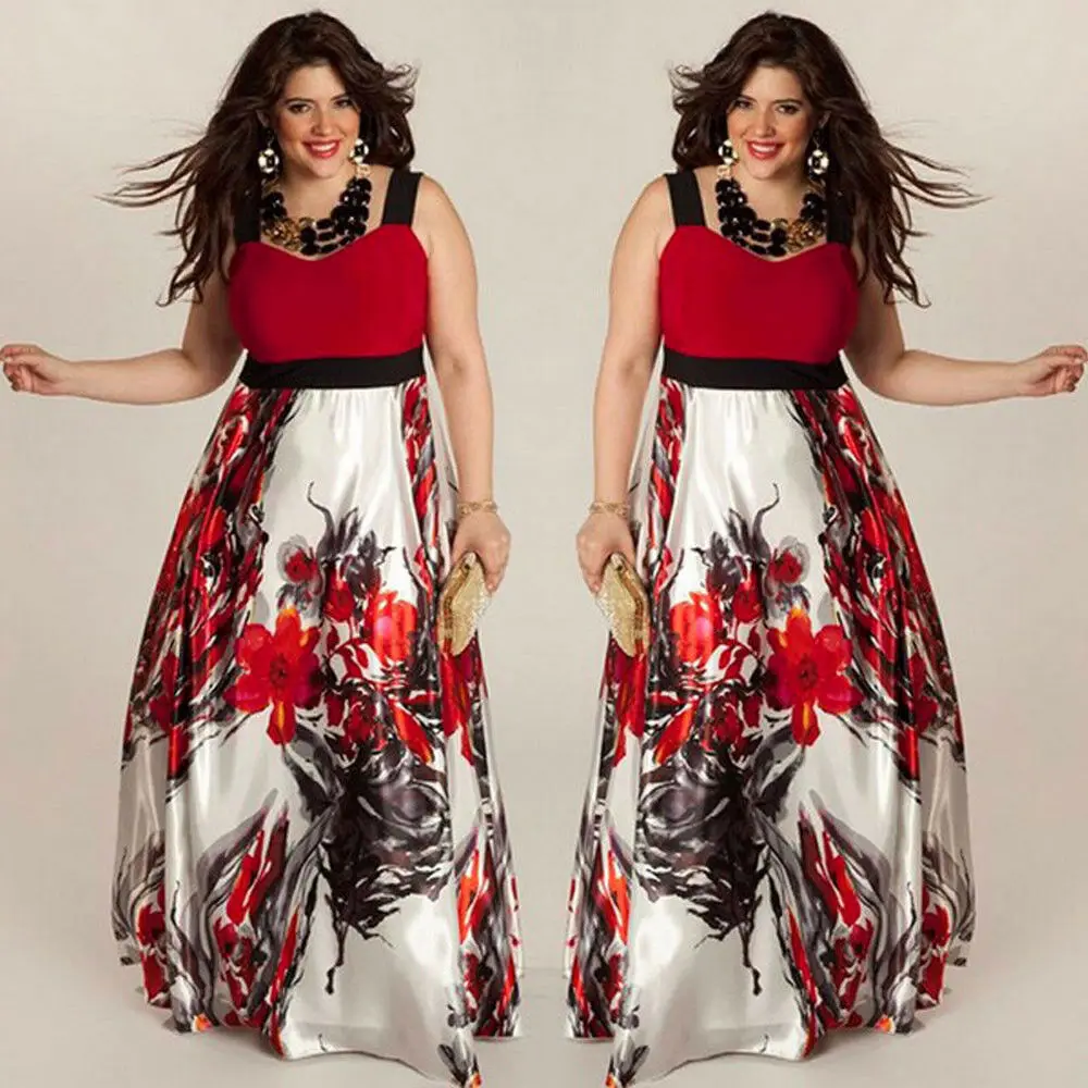 Женское вечернее платье большого размера для выпускного вечера длинное