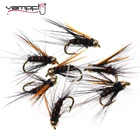 Верх, 10 шт. #12, Классическая латунная насадка с бусинами для влажной мухи, сумасшедшая черная Нимфа психопринца, каменные мухи, нахлыстовая насадка для ловли форели