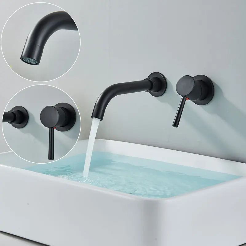 Настенный смеситель FMHJFISD для ванной комнаты рекламный матовый золотой