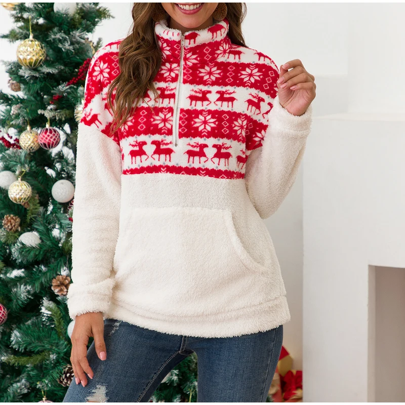 

Fashion Streetwear Pullover Sweatshirts Woman Hoodies Sweatshirt Women Harajuku Roupas Casual Clothes Moletom Feminino Christmas