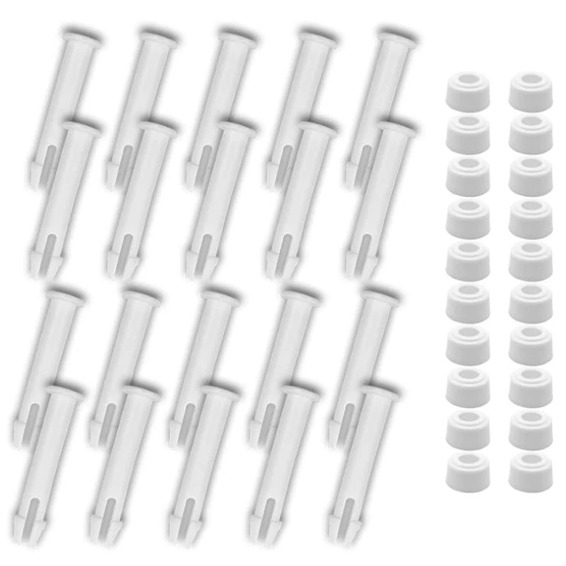 

20 PCS Plastic Pool Joint Pins & 20 PCS Rubber Seals for Intex-Swimming Pool Parts for 13 -24inch Metal Frame,2.36 inch