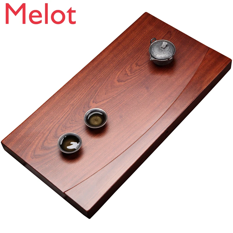 

Rosewood Log Whole Solid Wood Tea Tray Household Tea Sea Kung Fu Tea Set Rosewood Drainage Large and Small Tea Tray