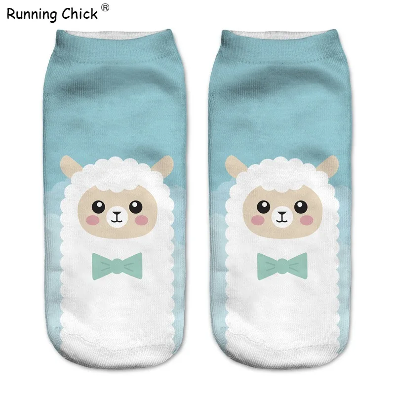 Бег цыпленок новые 3d цифровая печать носки 2018 Новые Волшебные Носки для женщин