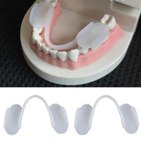 2pcs soft silicone teeth grinding dental night protector guard anti molar braces