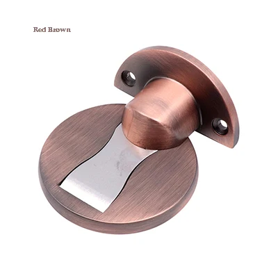 4 Thickening Magnetic Door Stops Znic Alloy Door Stopper Hidden Door Holders Catch Floor Nail-free Doorstop Furniture Hardware - Цвет: 4