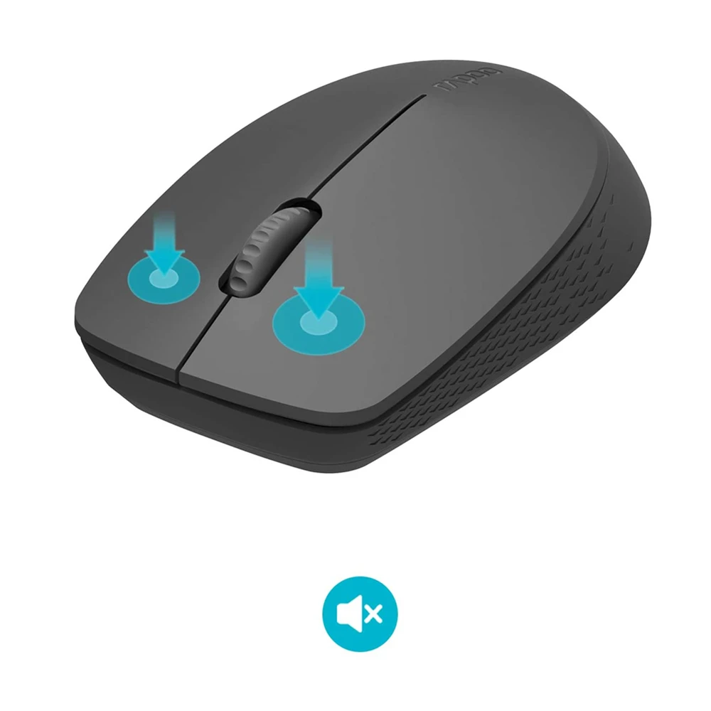 Rapoo M100G нескольких устройств Bluetooth Бесшумная оптическая мышка с BT3.0/4 0/2 4G до 3 х для