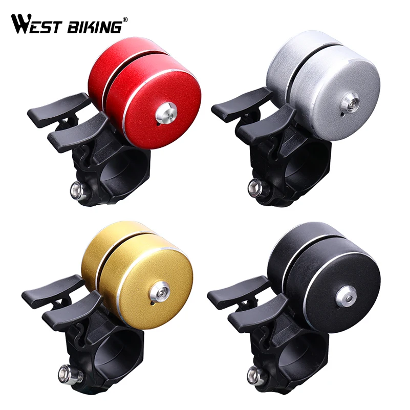 

WEST BIKING Bicycle Bell Sound Resounding Outdoor Protective Bell Rings Bike Accessory Powerful Alarm MTB Bicycle Handlebar Bell