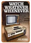 Видеомагнитофоны Betamax, винтажный металлический знак