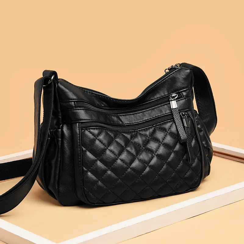 Сумка на плечо женская из мягкой потертой кожи | Багаж и сумки