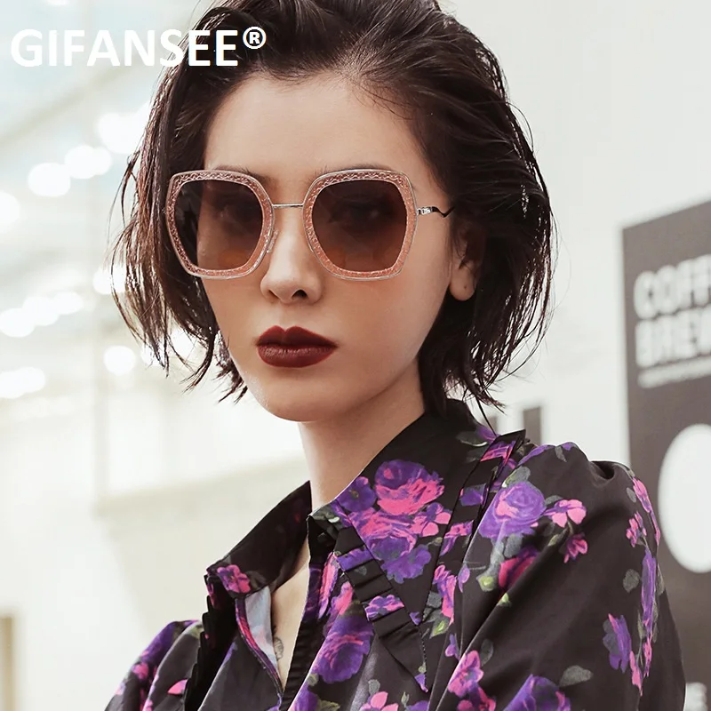 Очки солнцезащитные GIFANSEE женские квадратные модные пикантные солнечные очки с