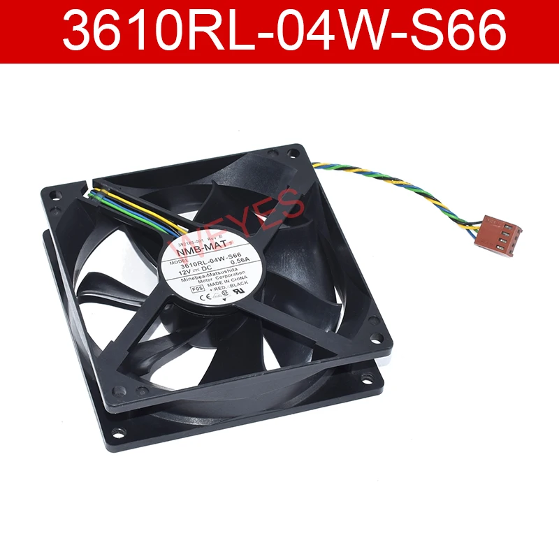 Оригинал для NMB MAT 3610RL 04W S66 DC12V 0.50A четыре линии 92*92*25 мм охлаждающий