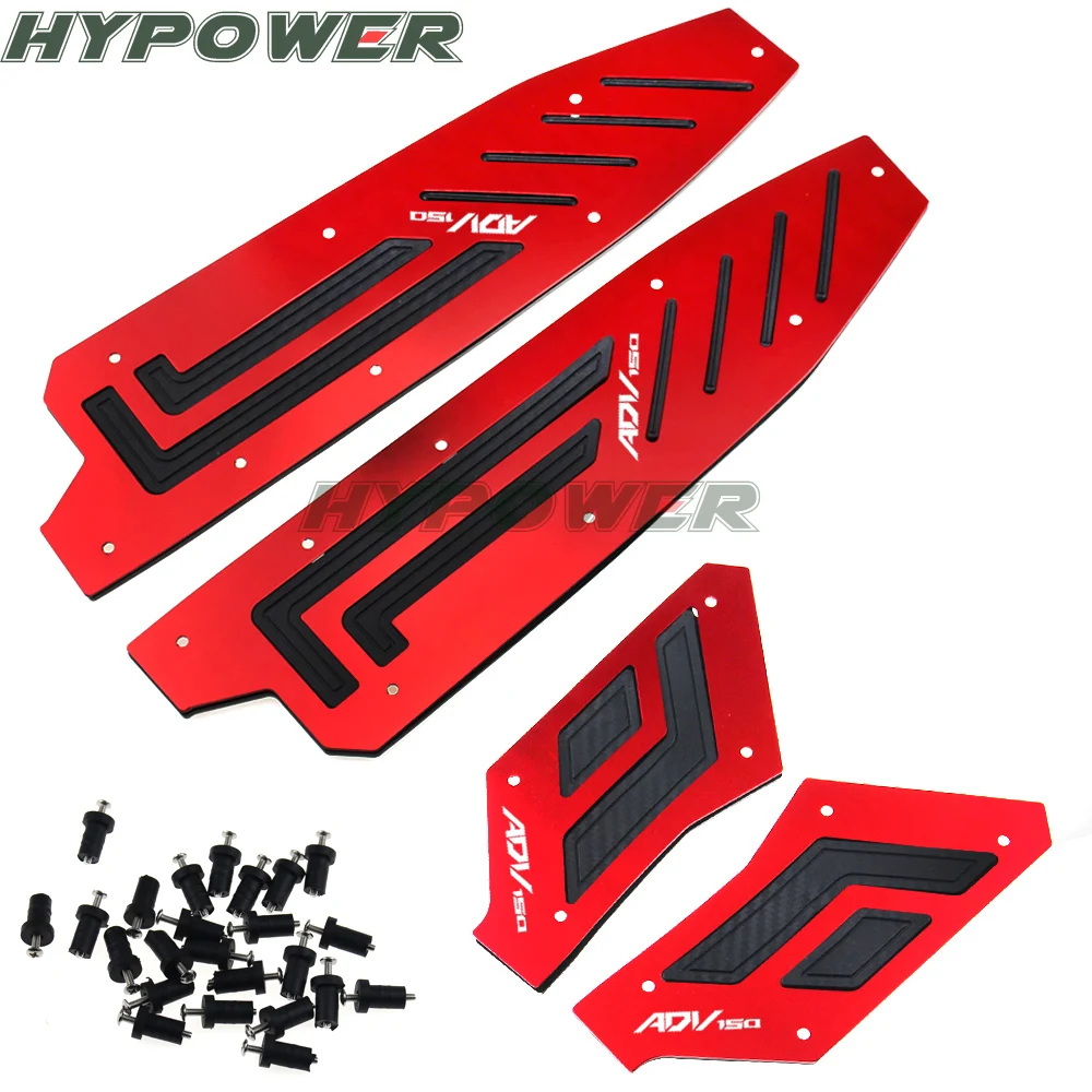 Motorcycle CNC Accessories Modified Foot Pegs Plates Footrest Step Pads Footpads For ADV 150 adv150 2019 2020