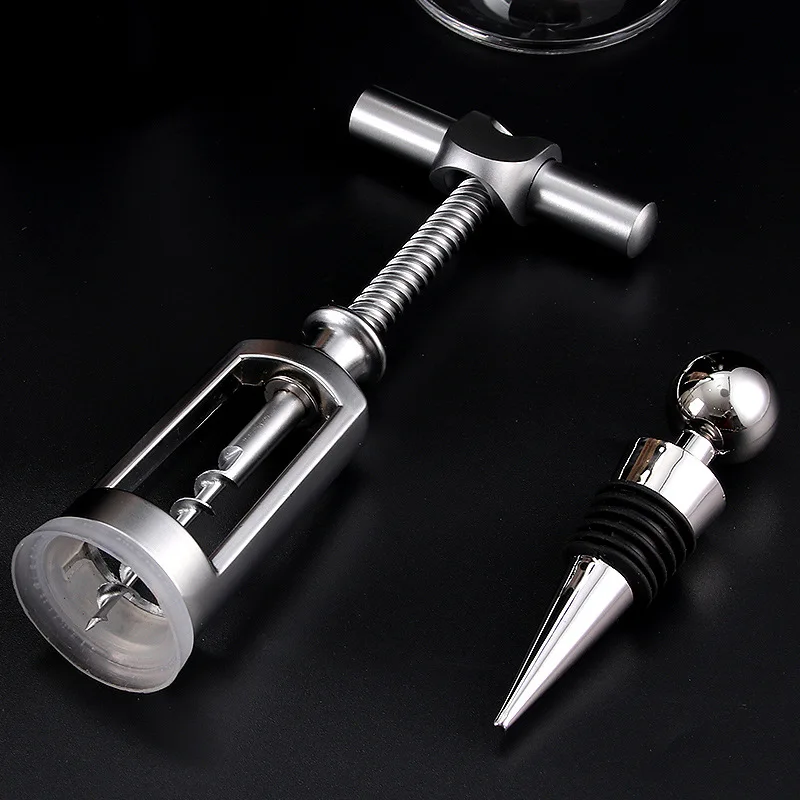 

Large Set Wine Bottle Opener Corkscrew Tool Gadgets Wine Bottle Opener Wrench Accessories Tire Bouchon Kitchen Tools DL60HJ