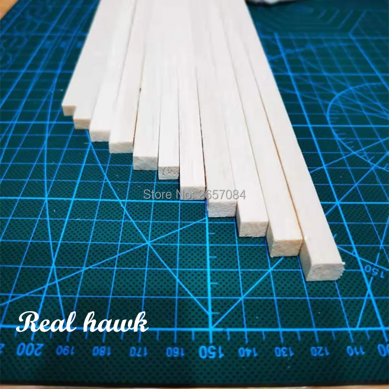 500 mm length 8 thickness width 9/10mm wood strip AAA+ Balsa Wood Sticks Strips for airplane/boat model DIY | Игрушки и хобби