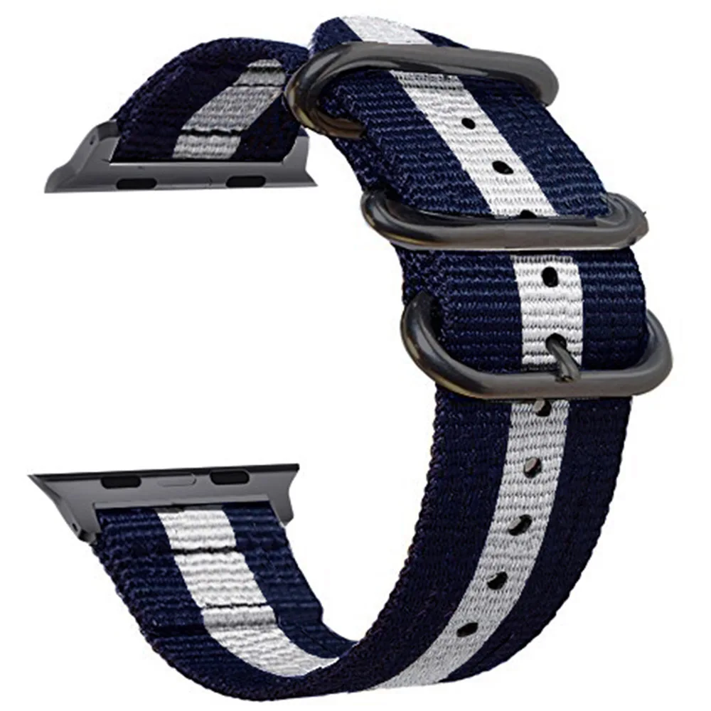 BWB Eastar Лидер продаж, нейлоновый ремешок для наручных часов Apple Watch, версии 4/3/2/1, спортивный кожаный браслет, 42 мм, 38 мм, ремешок для наручных часов iwatch, 5 группа - Цвет ремешка: BWB