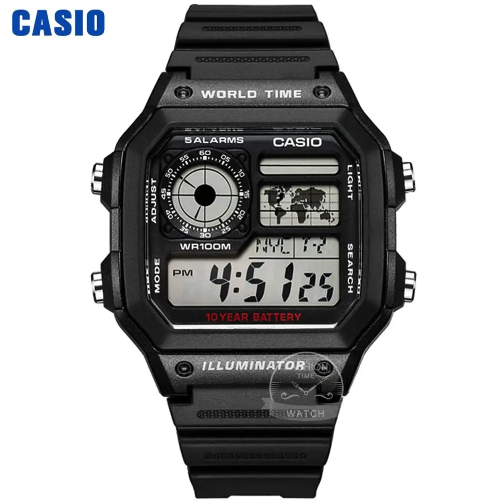 AE1200WH1A Часы Casio Взрыв часы мужские лучшие марки класса люкс LED военные цифровые часы спортивные Водонепроницаемые часы кварцевые мужские часы relogio masculino reloj hombre erkek kol saati montre homme zegarek meski AE1200 - Цвет: AE1200WH1A