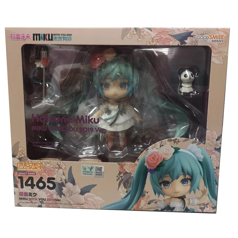 

Original GSC Kawaii 10CM Nendoroid Anime Doll Hatsune Miku WITH YOU 2019 VER Action Figure Collection Model Kids Toys For Boys