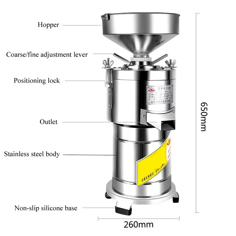 

High Efficiency Peanut Sesame Butter Making Machine 15kg/h Commercial Electric Sesame Paste Sauce Grinding Machine