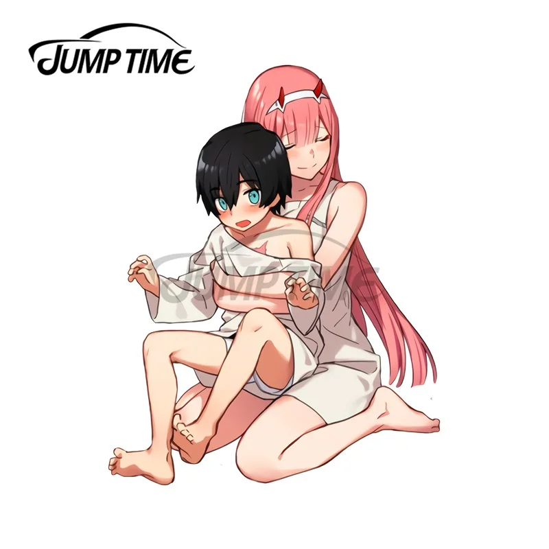 JumpTime 13x10 5 см дорогая в Franxx Zerotwo & hiro Автомобильная наклейка s доска для серфинга