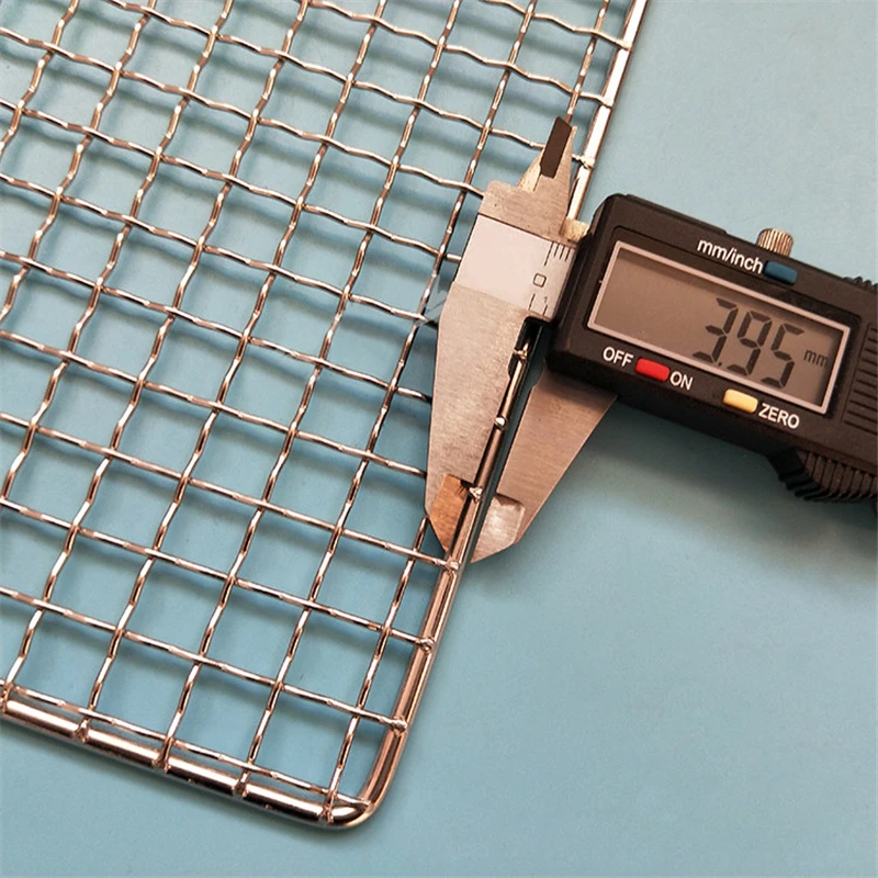 Антипригарный коврик для барбекю сетка из нержавеющей стали 304 прямоугольный