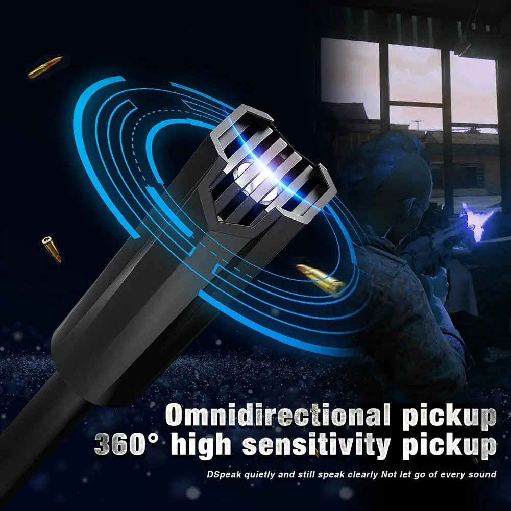 

USB Microphone With RGB Magic Lights for PC Computer Laptop Notebook Desktop Gaming Chatting Noise Reduction Microphone