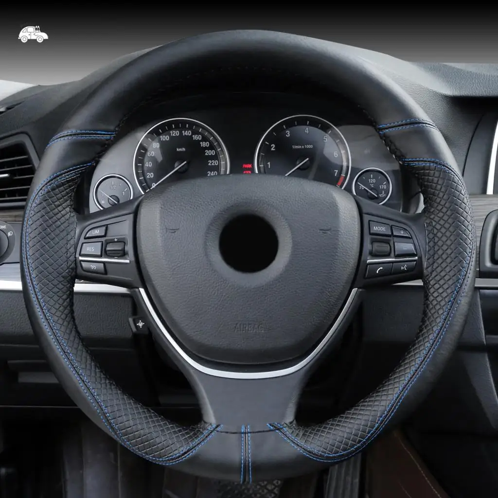 Оплетка рулевого колеса из натуральной кожи мягкая Нескользящая оплетка 100%